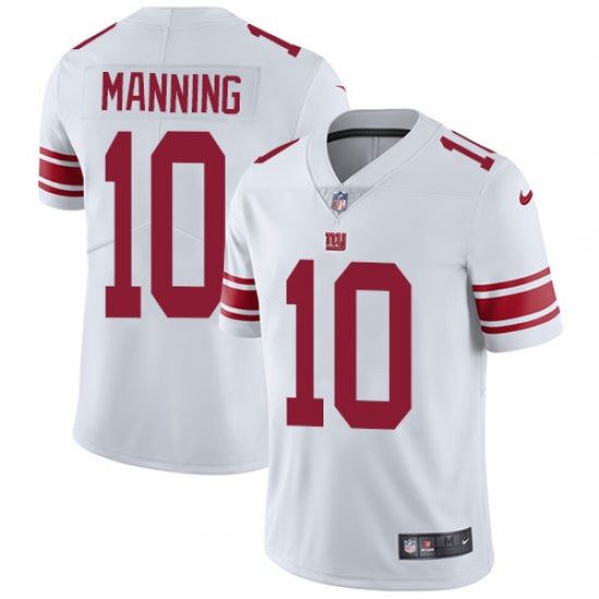 Men's New York Giants Eli Manning Limited Player Jersey White